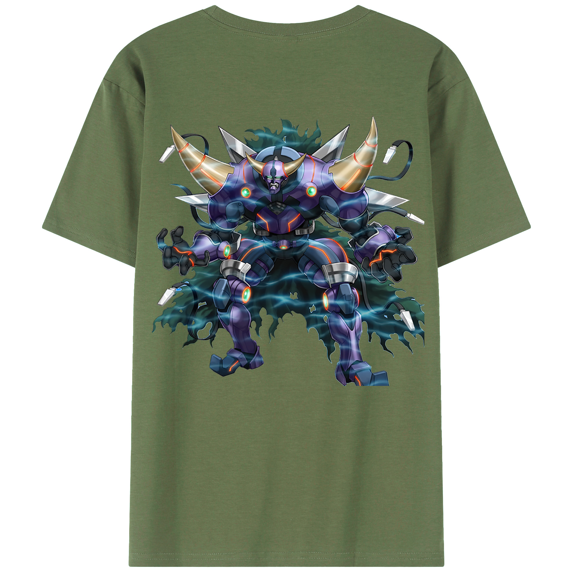 （画像用） 遊☆戯☆王 Yu-Gi-Oh! 綿100％ メンズ半袖Tシャツ（バックプリント） 通気性